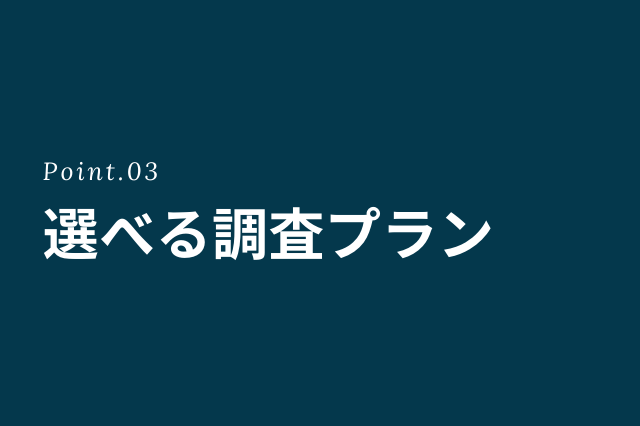 選べる浮気調査プランなら第一探偵事務所